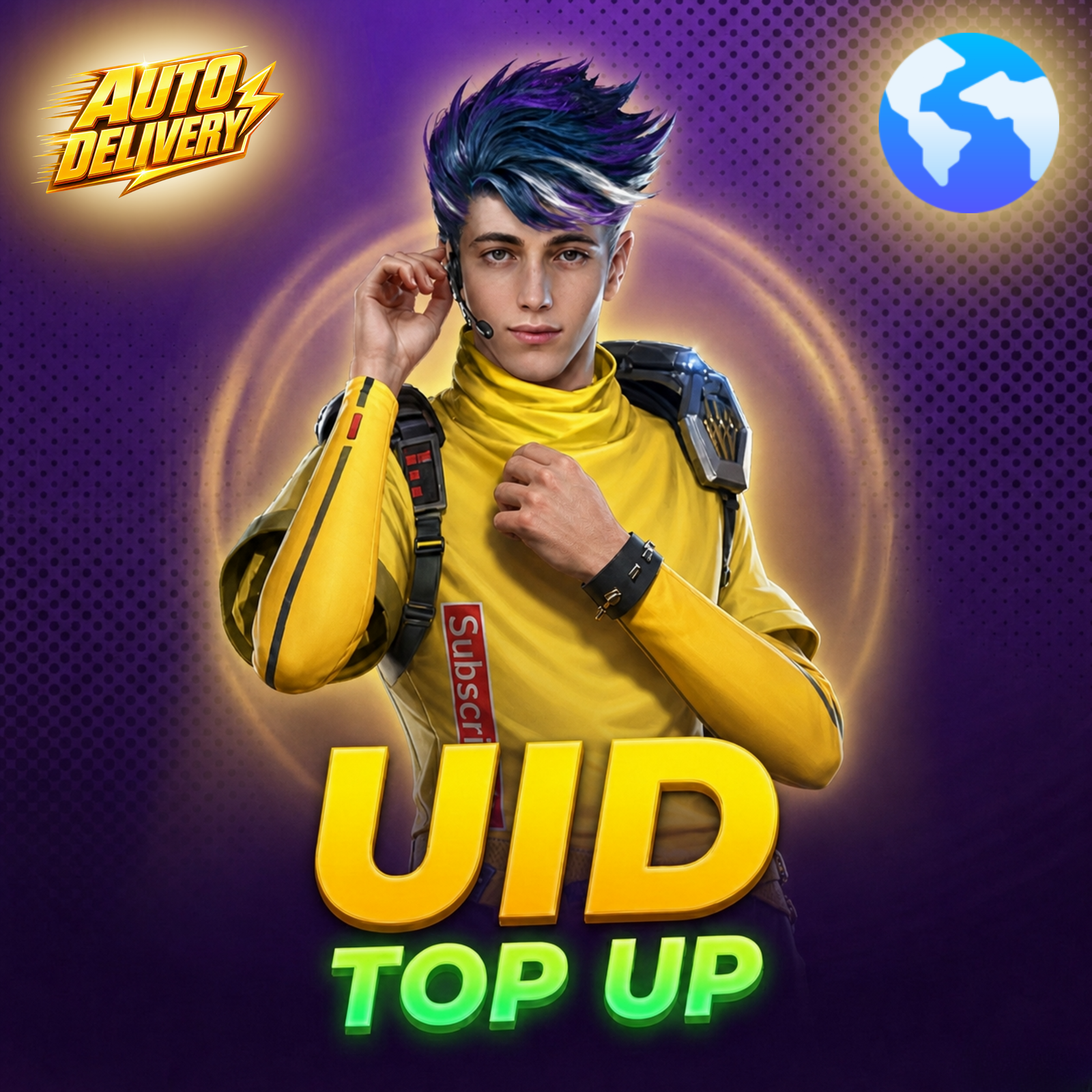 Free Fire Global server diamond recharge by UID