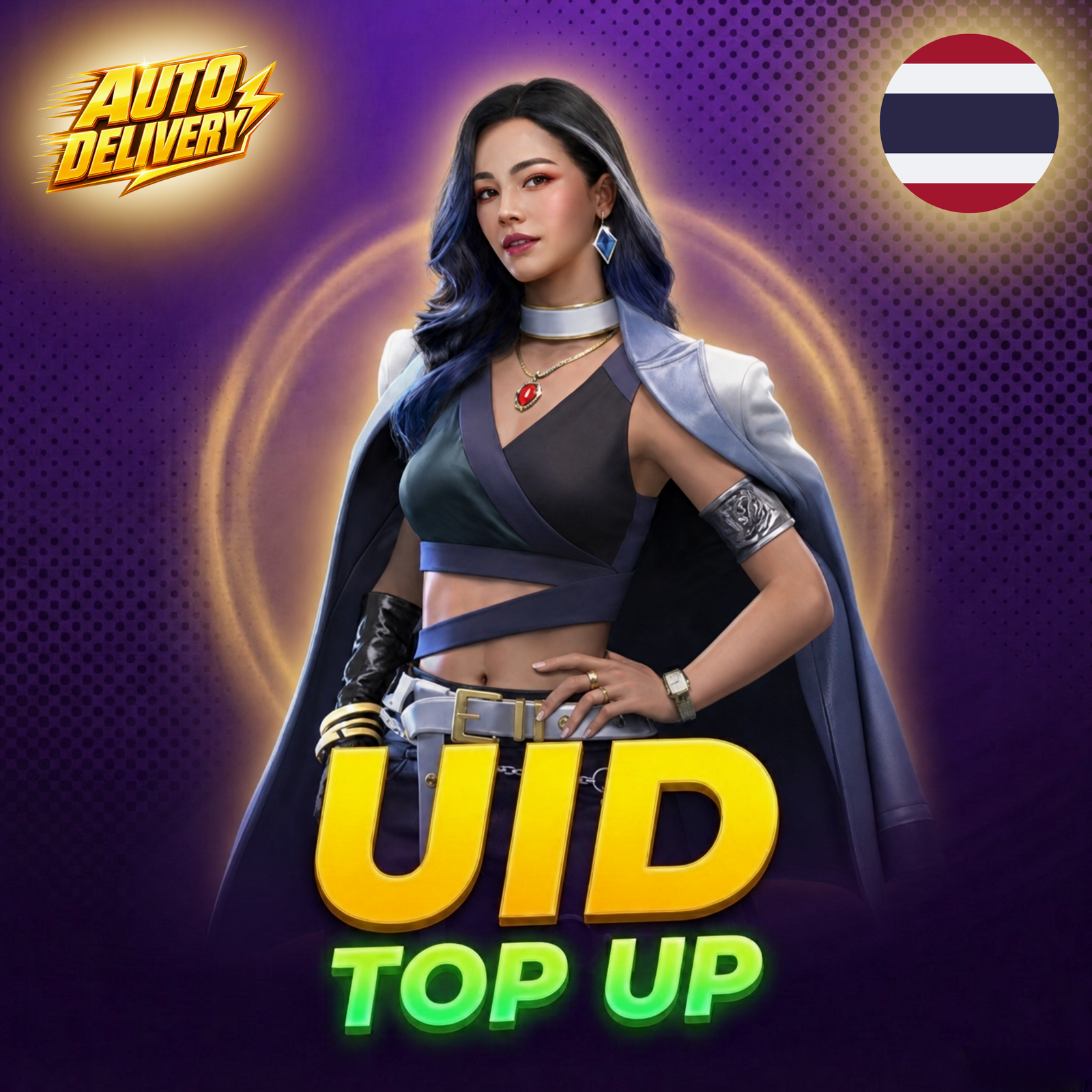 Free Fire Thailand server diamond top up by UID