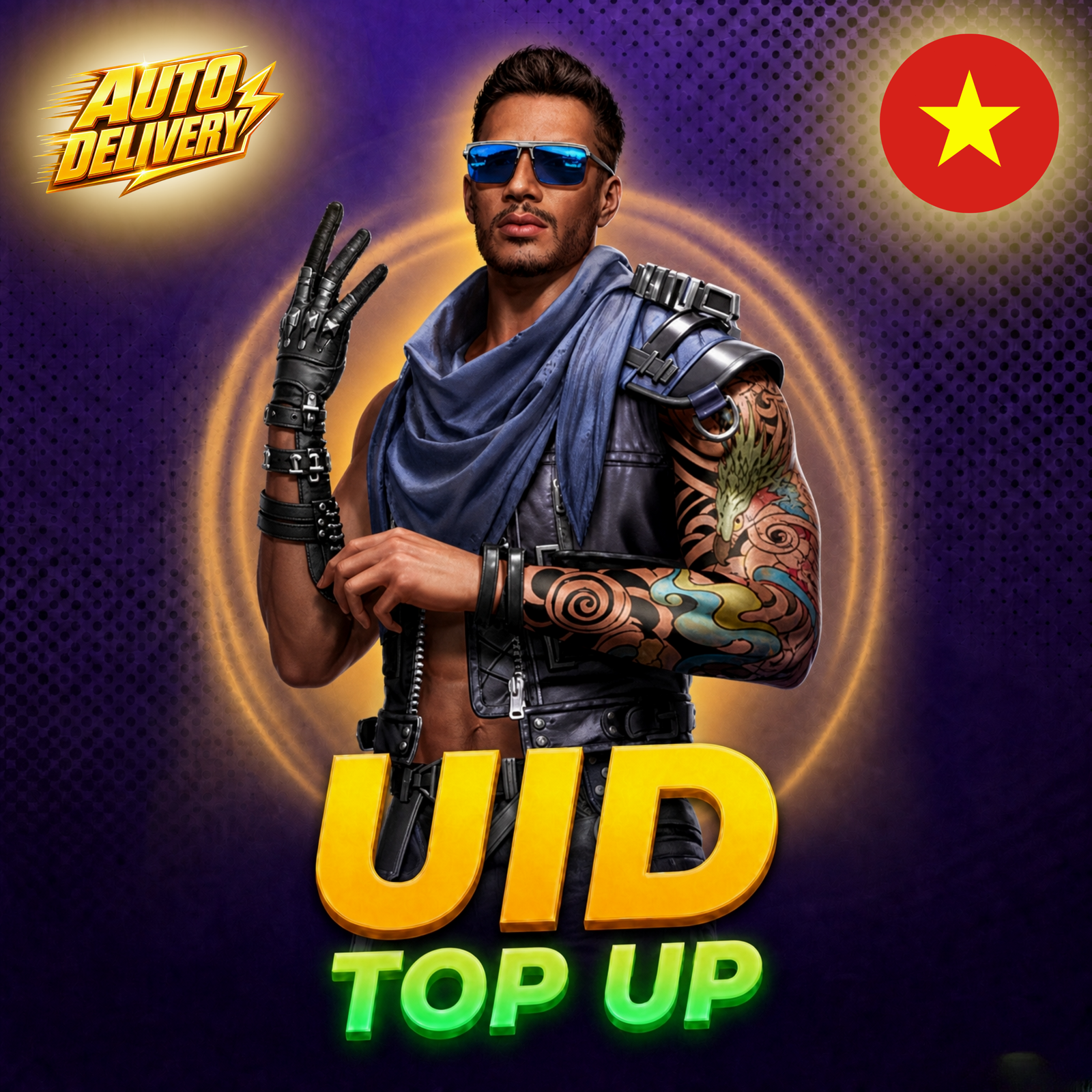 Free Fire Vietnam server diamond recharge by UID